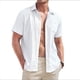 thumbnail image 3 of Camisas Casuales de Corta con Botones para Hombre, con Textura, para Playa y Verano, con Bolsillo M, 3 of 10