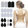 thumbnail image 1 of Juego de almohadillas de electrodos Harupink, parches EMS para la piel, para máquina de masaje con estimulador muscular, reutilizables y autoadhesivos, 20 unidades, 1 of 8