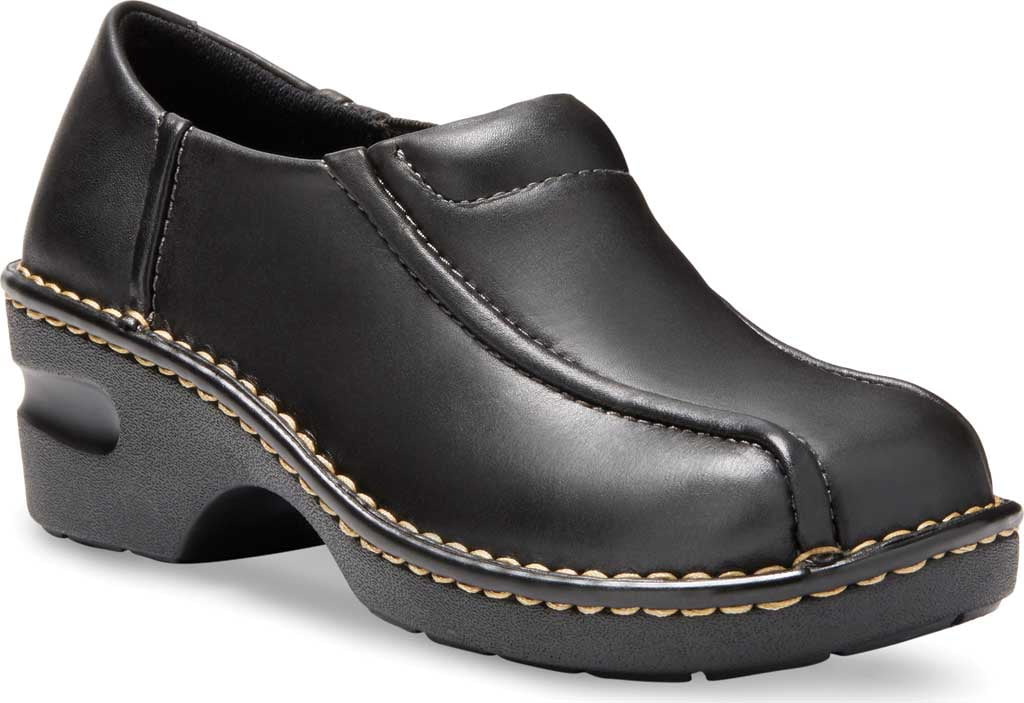 Women's Eastland Tracie Slip-On Black Leather 9.5 M - Walmart.com
