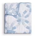 thumbnail image 3 of Greenland Home Fashions Wedding Ring Reversible Blue Throw Blanket, 3 of 7