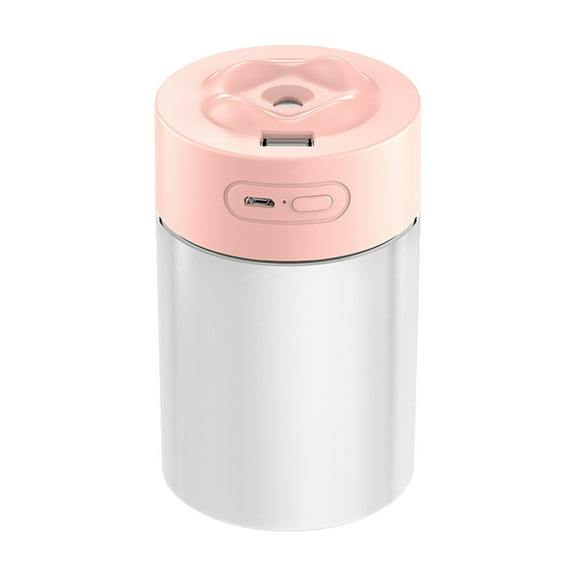 Oggfader Humidifiers for Home Light And Shadow Lamp Humidifier USB Household Heavy Volume Car Humidifier 300ml Pink