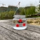 thumbnail image 5 of Comedero para colibríes colgante al aire libre | Depósito de flujo transparente para jardín, patio, patio | Diseño portátil de fácil llenado y fácil limpieza | Capacidad de 500ml | Juego de 2, 5 of 9
