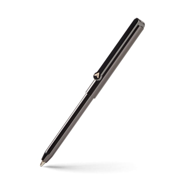 Bolígrafo Allett Micro Slim de acero inoxidable de 8,4 cm