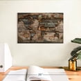 thumbnail image 3 of Elephant Stock Reclaimed Map Wall Art - Horizontal Canvas Wall Art - Living Room Wall Decor - Map Canvas - Brown And Gray Decor By Diego Tirigall - 12" x 8", 3 of 8