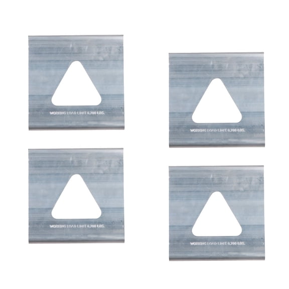 4 Pack Tie-down Triangle J-hook for Reitnouer Flatbed and Step Deck Trailers 6,700 Lbs WLL - Steel Durable Cargo Securement for Trailers, Trucks, and Large Loads