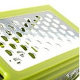 thumbnail image 4 of WXLCISI Foldable 4-in-1 Kitchen Grater - Stainless Steel Cheese Shredder & Vegetable Slicer with Container, 4 of 9