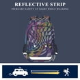 thumbnail image 5 of FORMRS Unisex School Backpack 17" Student Travel Bag with Laptop Compartment, Purple Wavy Plaid, 5 of 7