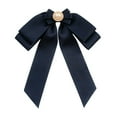 thumbnail image 4 of Broche de lazo preatado Yinane para mujer con cuentas Azul profundo, 4 of 8