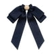 thumbnail image 4 of Broche de lazo preatado para mujer, pasador de corbata, elegante broche de lazo con cuentas, broche de cinta Azul profundo, 4 of 9