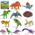 thumbnail image 4 of 22PCS Dinosaur Toy Set Realistic Dinosaur Playset Dinosaur Figure with Box, 4 of 10