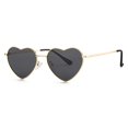 thumbnail image 1 of Gafas de Sol Polarizadas en Forma de Corazón para Mujer Doradas Gleyemor, 1 of 7
