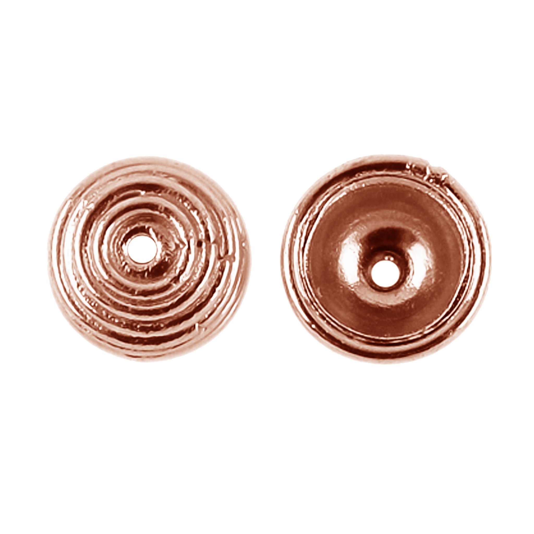 CRG-173 Rose Gold Overlay Bead Cap