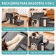thumbnail image 5 of Escaleras para mascotas de 3 niveles con bola de juego y rascador, antideslizante con almacenamiento, plegable para gatos y perros mayores, 5 of 8