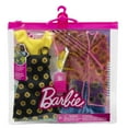 thumbnail image 4 of Barbie Fashions, Doll Clothing with Polka Dot Dress, Top, Skirt & Accessories (2 Outfits), 4 of 5