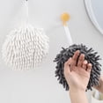 thumbnail image 4 of Toalla de mano Ficarrico, toallas decorativas de microfibra esponjosa para baño con lazo, 4 of 5