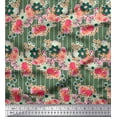 thumbnail image 1 of Soimoi Orange polyester Crepe Fabric Flying Woodpecker Bird Decor Fabric Printed Yard 52 Inch Wide, 1 of 3