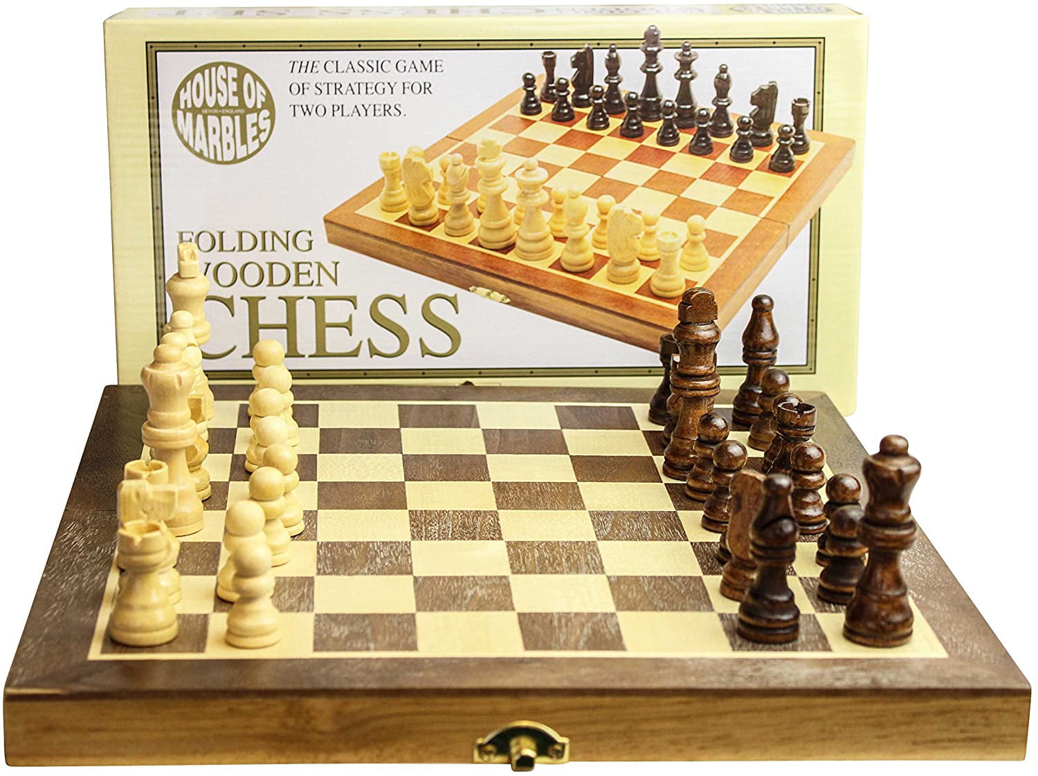 Foldable Wooden  Chess Set 