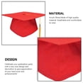 thumbnail image 4 of Qarigey Sombrero académico Tamaño libre Acrílico Academy Souvenir Caps Múltiples colores Pendiente Bachelor Headgear Closure Graduation Hat Sombreros #5 Qarigey  PS6429-05, 4 of 6