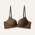 thumbnail image 5 of GPOECD Bras for Women T Shirt Bra with Push Up Padded Bralette Without Underwire Seamless Comfortable Soft Cup Wireless Bras for Women,Coffee,80AB, 5 of 5