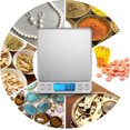thumbnail image 5 of Precision Scale,500g/0.01g,0.01g,with Tare And Count Function,backlit Lcd Display (silver), 5 of 5