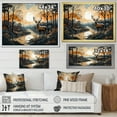 thumbnail image 4 of Designart "Simplistic Deer Elegance" Animals Deer Floater Framed Wall Art Prints, 4 of 5