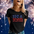 thumbnail image 2 of MuXiKeJi Clothes Women's Vintage Celebration 250Th Anniversary Red Casual T-Shirt Patriotic Shirts for Women, 2 of 4