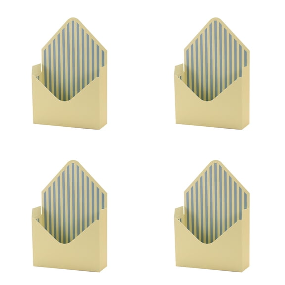 4PC Flower Packaging Boxes, Envelope Bouquet Wrapping Paper Boxes for Floral Arrangements, Reusable Florist Supplies for Weddings, Birthdays, Parties & Gift Presentation