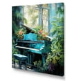 thumbnail image 2 of Designart "Tropical Serenade On The Piano II" Music Canvas Art Print, 2 of 7