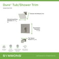 thumbnail image 3 of Symmons 3692BBZ15TRM Duro Hydromersion Tub And Shower Trim Package - Bronze, 3 of 7