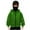 A Green, variant on HAOTAGS Big Girls Performance Track Jacket（3-15）, Windproof Face-Panel Hoodie Sporty Long-Sleeve Outerwear with Pockets Wine 10-11Years