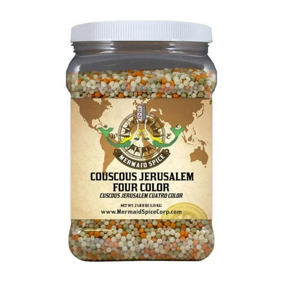 Mermaid Spice Corp - Couscous Jerusalem Four Color - 2 lb. 8 oz (1.13 kg.)