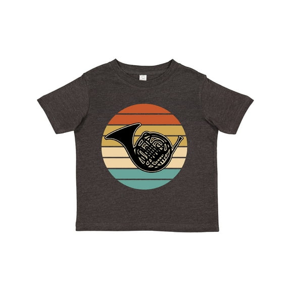 Inktastic French Horn Retro Music Gift Boys or Girls Toddler T-Shirt