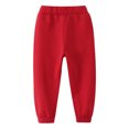 thumbnail image 4 of TZEWGL 3 Multi Packs Set Autumn Solid Elastic Waist Sweat Pants For Children Straight Bottoms Trousers For Girl size 6-7T, 4 of 4