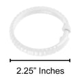 thumbnail image 3 of Burgundy 12 Piece Premium Plastic Shower Curtain Hooks Rings Round 2.25" Inches, 3 of 3