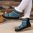 thumbnail image 5 of Roncen Women's Fashion Casual Snow Boots - Ethnic Print Platform Winter Warm Fluffy Lined Knee High Boots with Slip-Resistant Sole for Cold Weather, 5 of 8