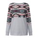 thumbnail image 4 of Camiseta de manga larga con cuello redondo para mujer a la moda, blusa holgada con estampado de otoño, sudadera Fridja FKASFK1766, 4 of 8