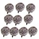 thumbnail image 1 of Cabeza de flor de peonía artificial de seda de 10x5 cm para decoración de pared, ideal para bodas, fiestas en el hogar o como fondo decorativo. gris púrpura, 1 of 9