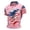 245#Pink, variant on Men's 250Th Anniversary Casual T-Shirt 250 Years of Freedom Shirt American Flag Patriotic White XL