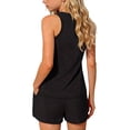thumbnail image 2 of Girls 2 Piece Bathing Suit Boyshort Tankini Swimsuits Set with Pockets Quick Dry Tween Swimwear 5-15Y (11-12 Years, Black), 2 of 7