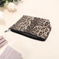 thumbnail image 3 of Unique Bargains 1 Pc Leopard Print Makeup Bag Dark Coffee Color PU, 3 of 4