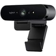thumbnail image 1 of Logitech BRIO Ultra HD Webcam for Video Conferencing Recording and Streaming (Black) (Renewed), 1 of 5