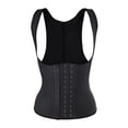 thumbnail image 5 of MISS MOLY Latex Rubber Waist Shaper Shapewear Cincher Girdle Slimming Corset Shapewear Black, 5 of 6
