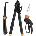 thumbnail image 2 of GEREMF-Garden Shears Tool Set 3 Pcs - Heavy Duty Lopper, Hedge Shears & Pruning Saw for Tree Branches, Hedges, Backyard & Fruit Trees, Carbon Steel Blades, 2 of 4