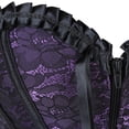 thumbnail image 4 of Womens Corset Top Bustier Tops For Women Plus Size Corset Renaissance Corset Top Purple 2XL, 4 of 5