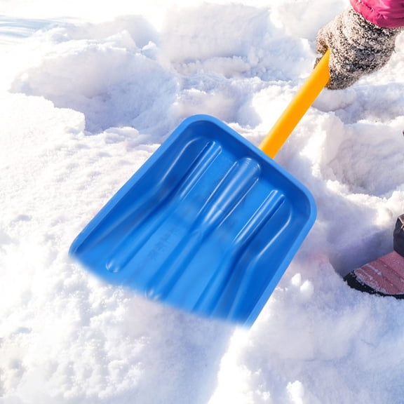 UPOUART Snow Removal Instrument Blue Plastic Shovel for Adults 1Pcs with Simple Design