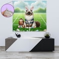 thumbnail image 4 of Happy Easter Hello Spring Ragdoll Playing Football Tapestry Cat Lover Kitten Owner Gifts Idea Wall Hanging Backdrop Home Decor - 13003, 4 of 5