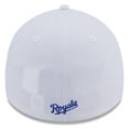 thumbnail image 4 of Men's New Era White Kansas City Royals 39THIRTY Flex Hat, 4 of 6