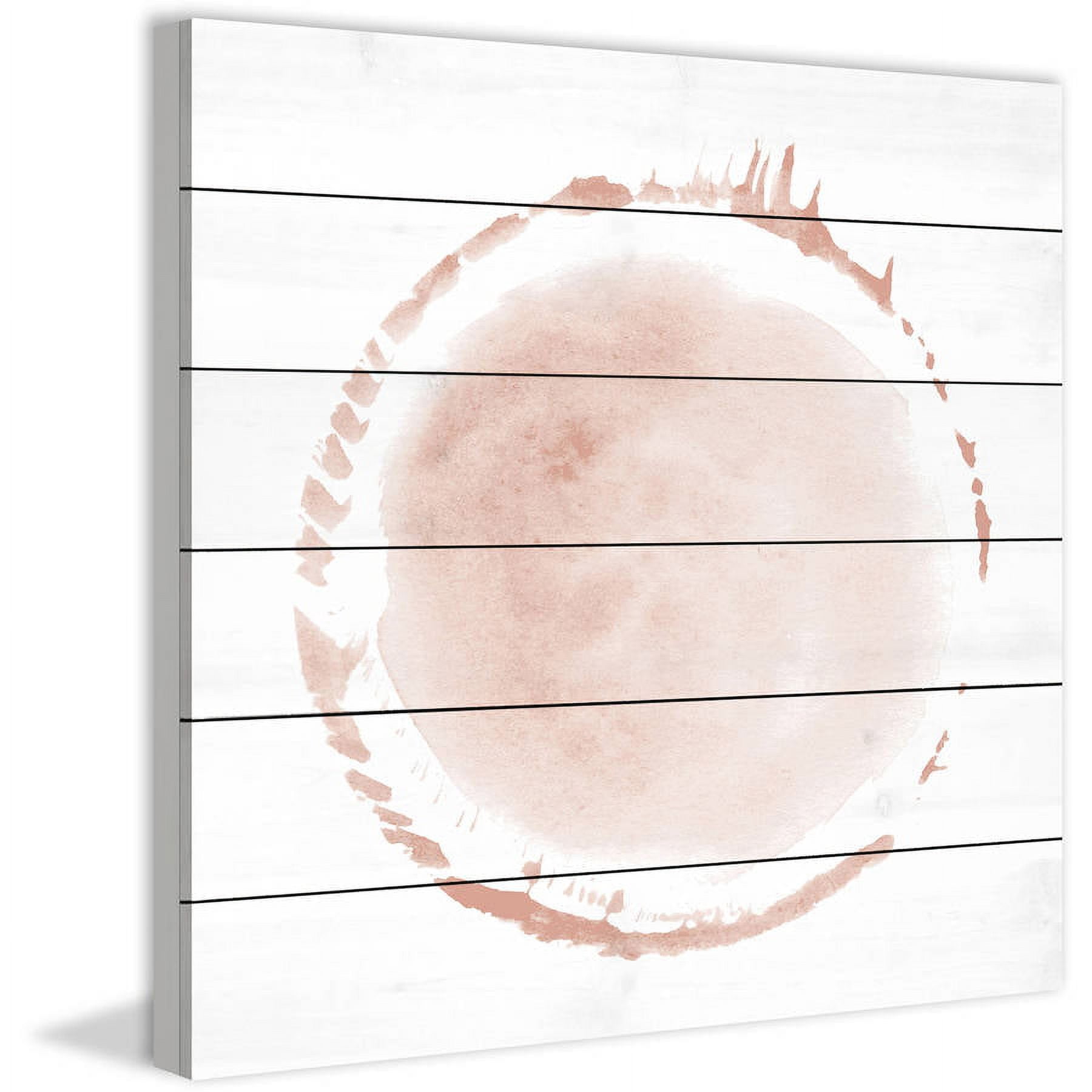 Marmont Hill "Pale Corona" Painting Print on White Wood
