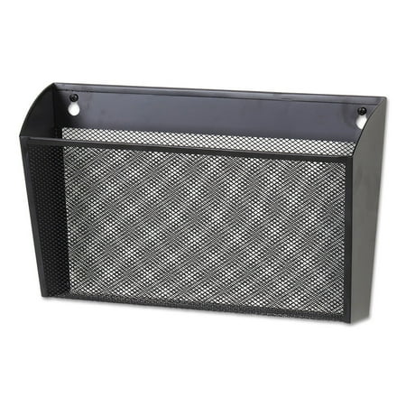 UPC: 0087547200261 | Universal UNV20026 14 in. x 3.1 in. x 8.2 in. Metal Mesh Wall Letter File – Black