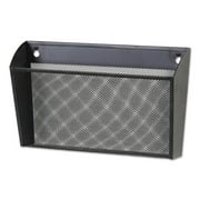 Universal UNV20026 14 in. x 3.1 in. x 8.2 in. Metal Mesh Wall Letter File - Black